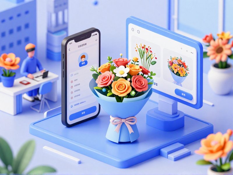 鲜花花束即时配送小程序开发