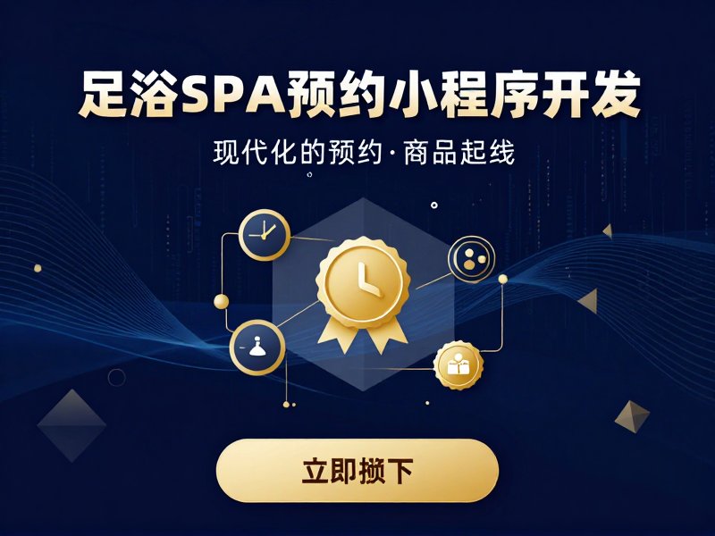 足浴 SPA 预约小程序开发